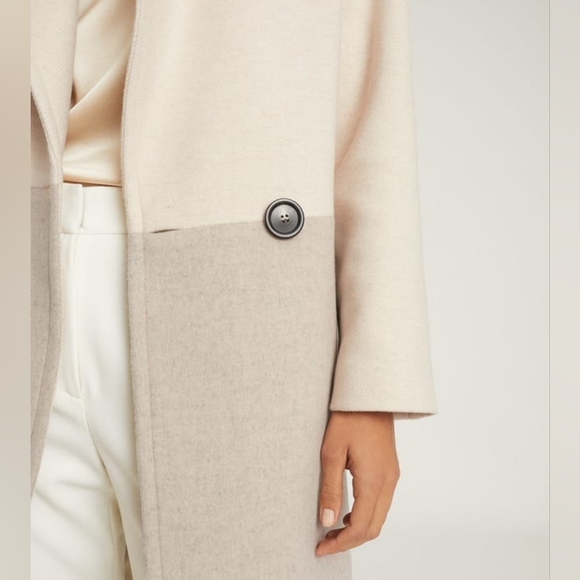 *1 Left* NWT REISS | $690 Vale Color Block, Wool Blend Coat - Picture 8 of 11